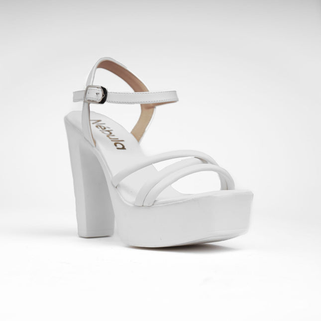 Sandalias de Vestir Mujer Vezhtiva - Blanco