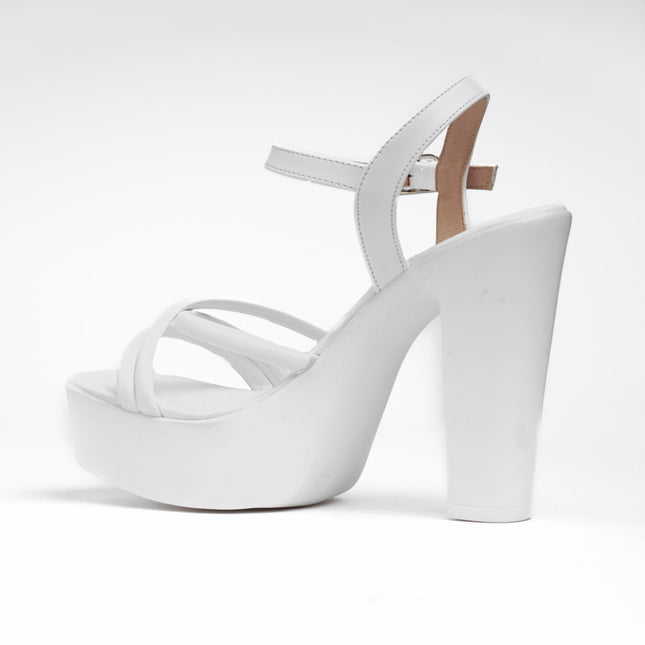 Sandalias de Vestir Mujer Vezhtiva - Blanco