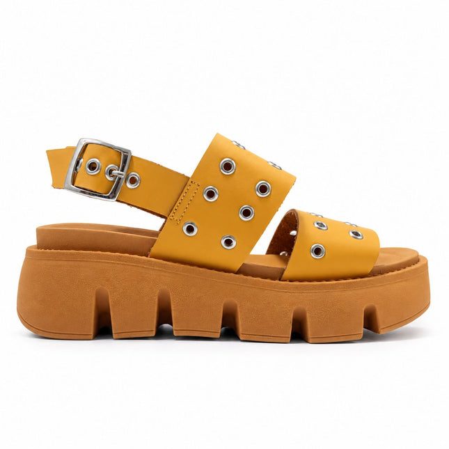 Sandalias Casuales Mujer Yuba - Camel