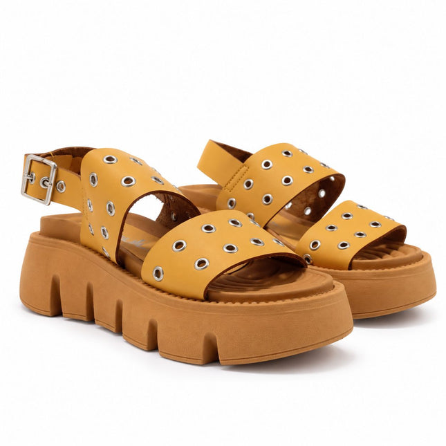 Sandalias Casuales Mujer Yuba - Camel