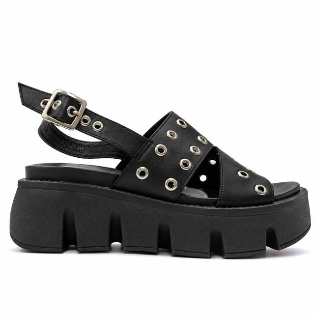 Sandalias Casuales Mujer Yuba - Negro