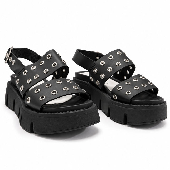Sandalias Casuales Mujer Yuba - Negro