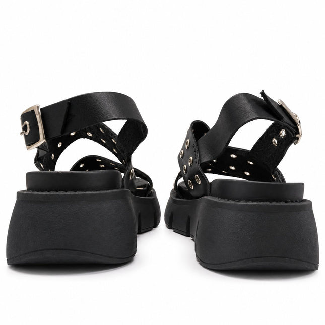 Sandalias Casuales Mujer Yuba - Negro