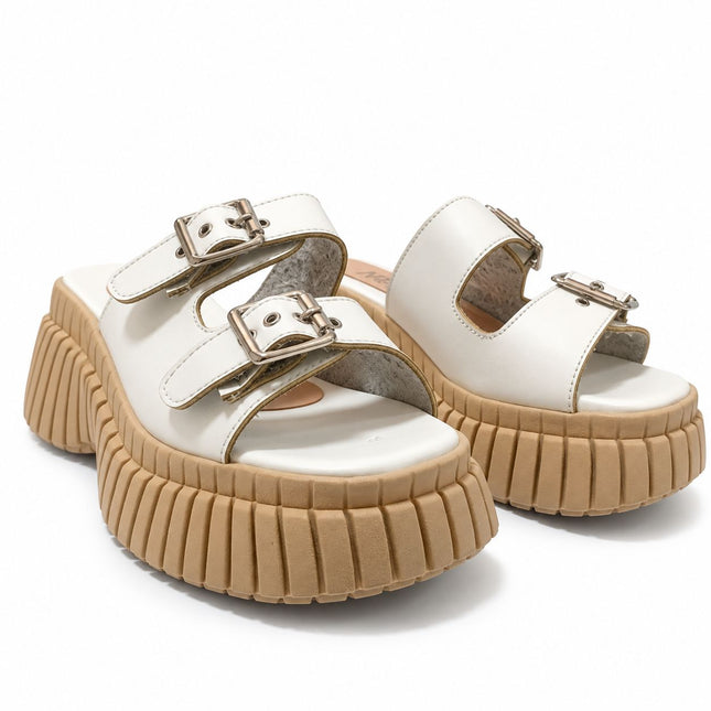 Sandalias Casuales Mujer Zoria - Blanco
