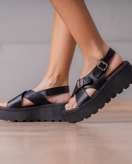 Sandalias Casuales Mujer Alesio - Negro