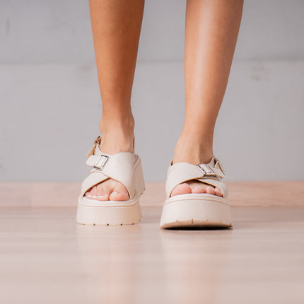Sandalias Casuales de Mujer Alesio - Nude