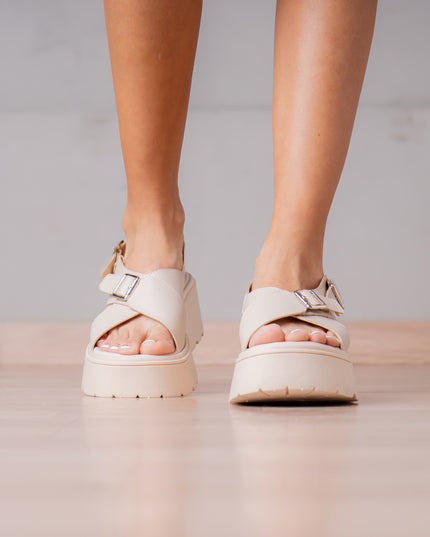 Sandalias Casuales de Mujer Alesio - Nude