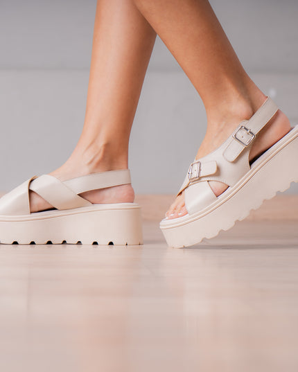 Sandalias Casuales de Mujer Alesio - Nude