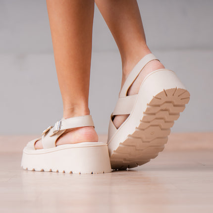 Sandalias Casuales de Mujer Alesio - Nude