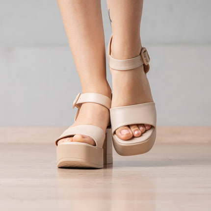 Sandalias de Vestir Mujer Allca - Beige