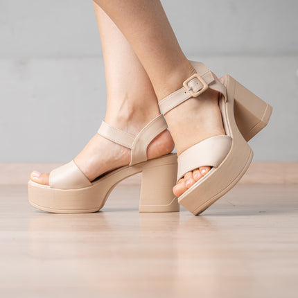 Sandalias de Vestir Mujer Allca - Beige