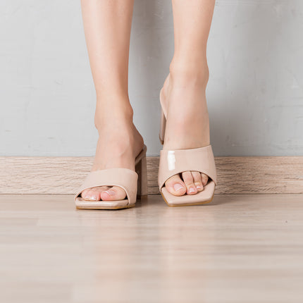 Sandalias de Vestir Mujer Aly - Beige Charol