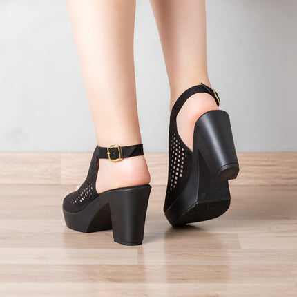 Sandalias Mujer Argoni - Negro