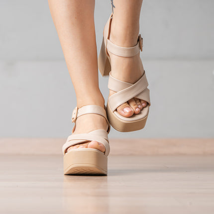 Sandalias de Vestir Mujer Bartoni - Beige