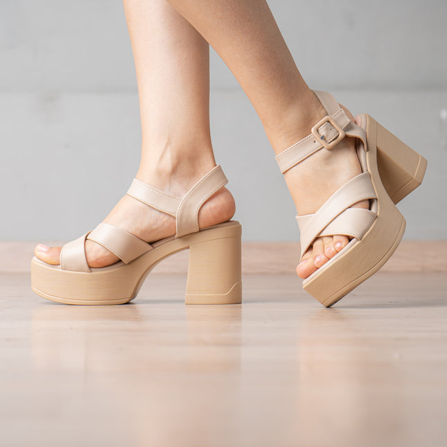 Sandalias de Vestir Mujer Bartoni - Beige