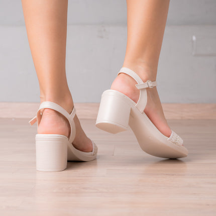 Sandalias de Vestir Mujer Billie - Hueso