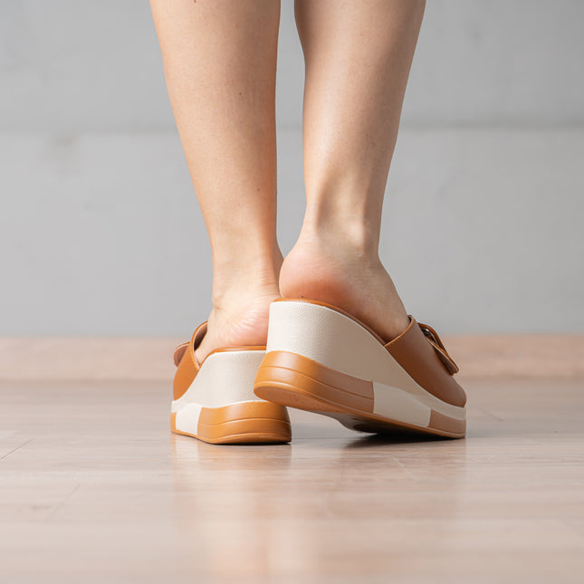 Sandalias Casuales Mujer Celiz - Camel