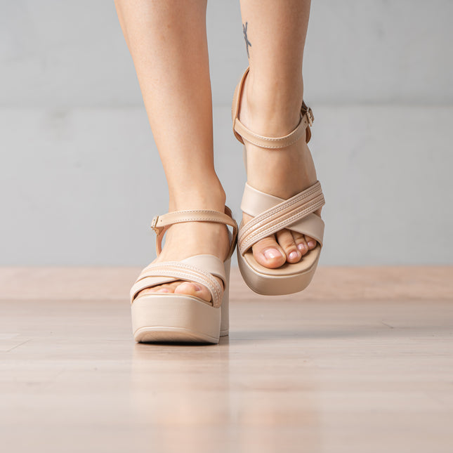Sandalias de Vestir Mujer Danapeh - Beige