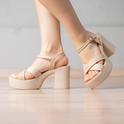Sandalias de Vestir Mujer Danapeh - Beige