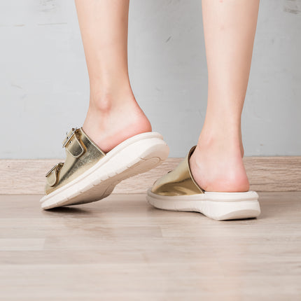 Sandalias Casuales Mujer Glitz - Dorado