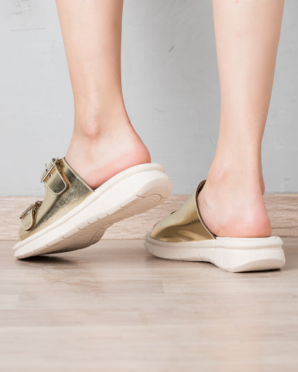 Sandalias Casuales Mujer Glitz - Dorado