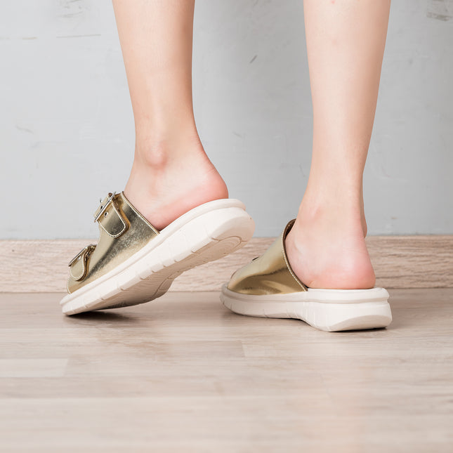 Sandalias Casuales Mujer Glitz - Dorado