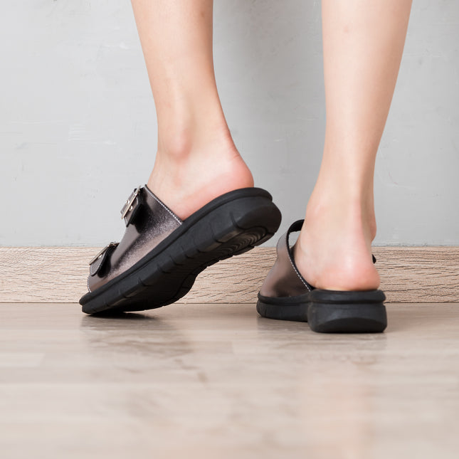 Sandalias Casuales Mujer Glitz - Plateado