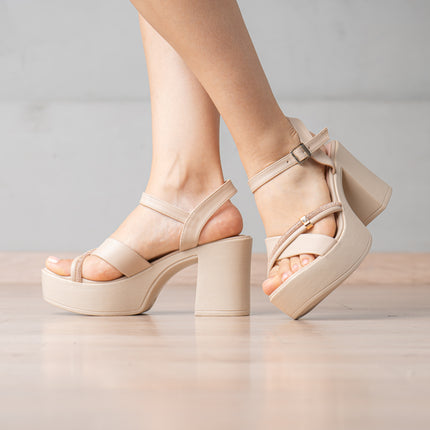 Sandalias de Vestir Mujer Gorrity - Beige