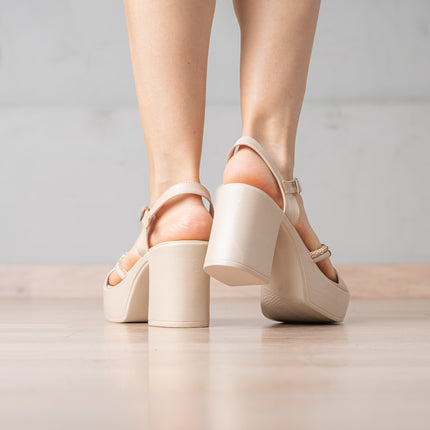 Sandalias de Vestir Mujer Gorrity - Beige