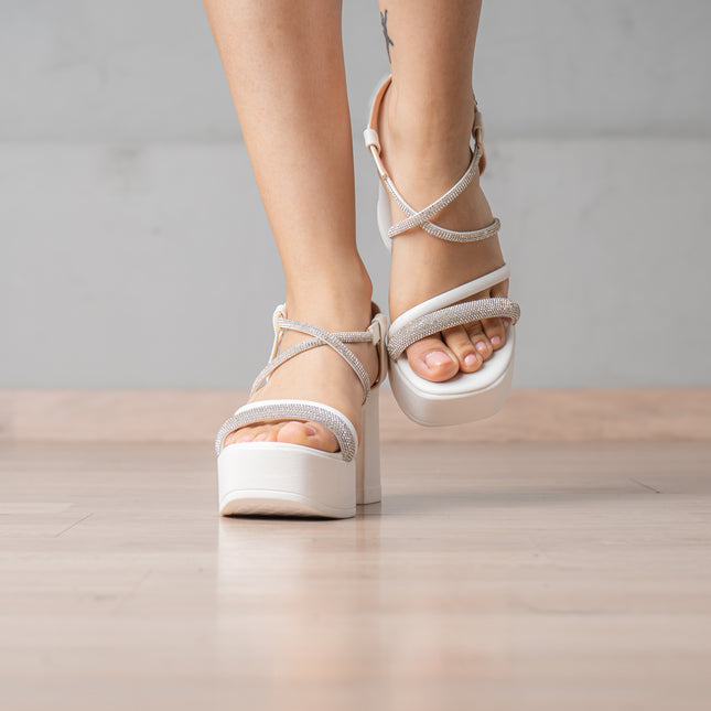 Sandalias de Vestir Mujer Isabell - Blanco