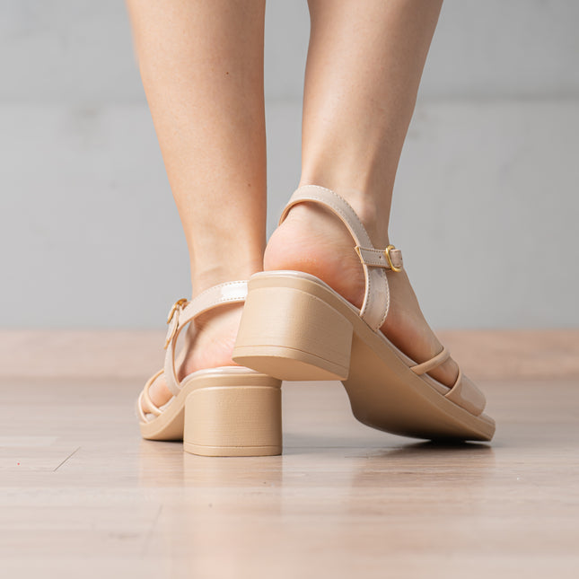 Sandalias de Vestir Mujer Johkla - Beige