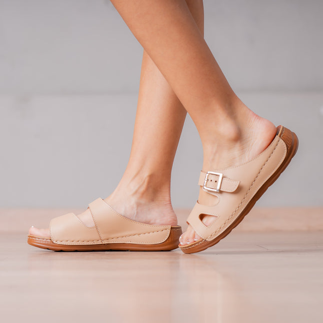 Sandalias Casuales Mujer Joph - Beige