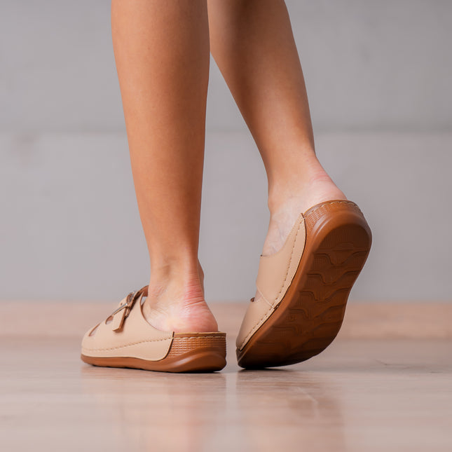 Sandalias Casuales Mujer Joph - Beige