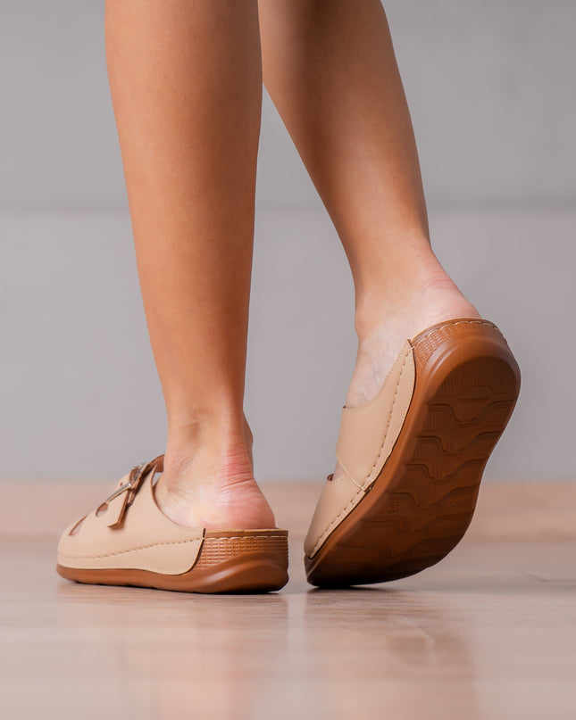 Sandalias Casuales Mujer Joph - Beige