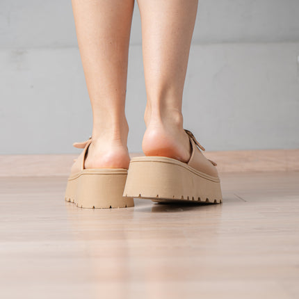 Sandalias Casuales Mujer Jovinah - Beige