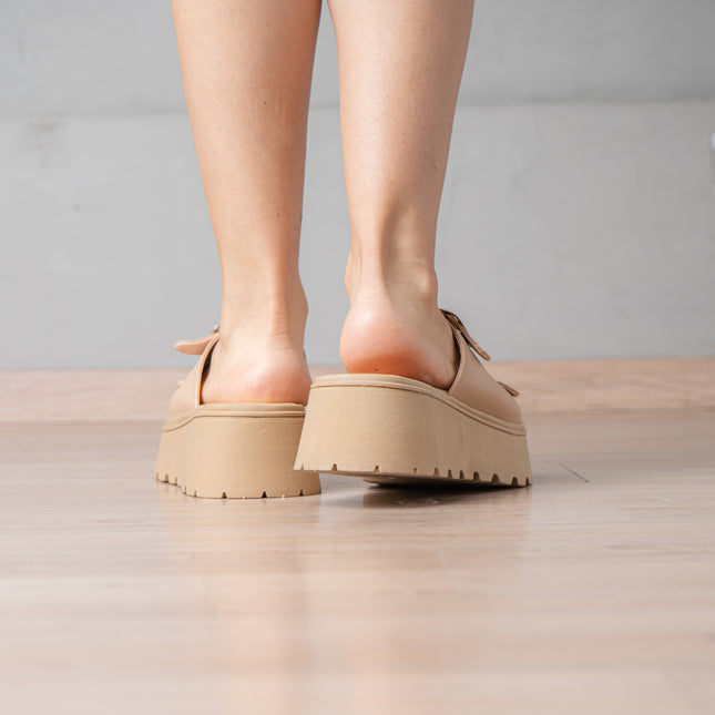 Sandalias Casuales Mujer Jovinah - Beige