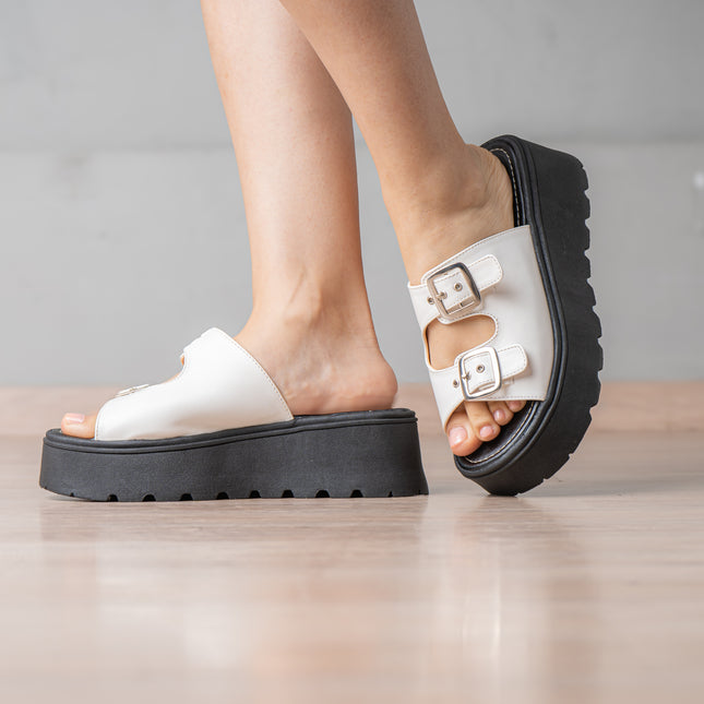 Sandalias Casuales Mujer Jovinah - Blanco