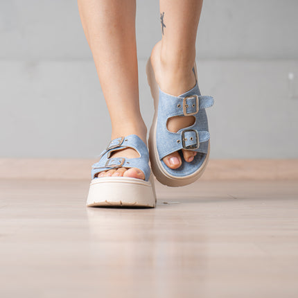 Sandalias Casuales Mujer Jovinah - Denim