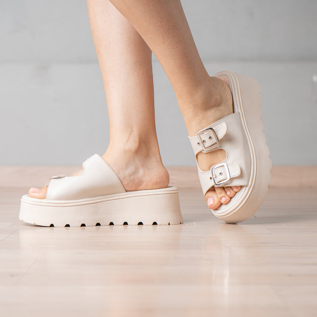 Sandalias Casuales Mujer Jovinah - Nude