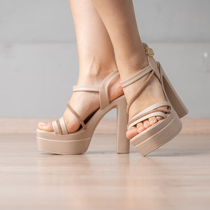 Sandalias de Vestir Mujer Kachov - Nude