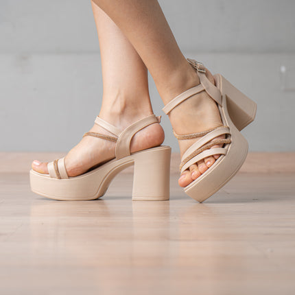 Sandalias de Vestir Mujer Kariloh - Beige
