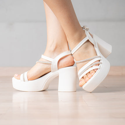 Sandalias de Vestir Mujer Kariloh - Blanco