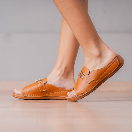 Sandalias Casuales Mujer Karker - Camel