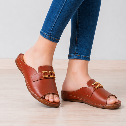 Sandalias Casuales Mujer Karker - Marron