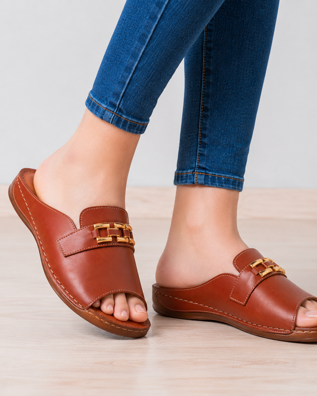 Sandalias Casuales Mujer Karker - Marron