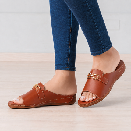 Sandalias Casuales Mujer Karker - Marron
