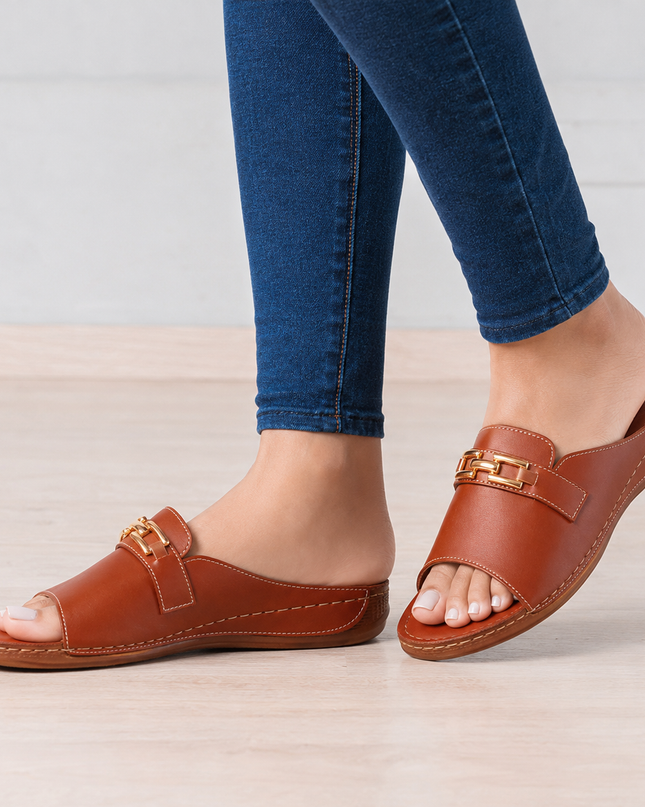 Sandalias Casuales Mujer Karker - Marron