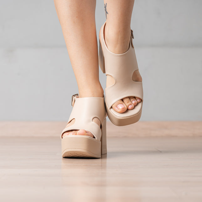 Sandalias de Vestir Mujer Martina - Beige