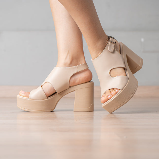 Sandalias de Vestir Mujer Martina - Beige