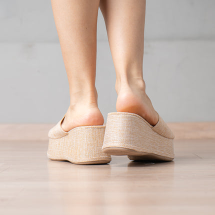 Sandalias Casuales Mujer Mimi - Beige